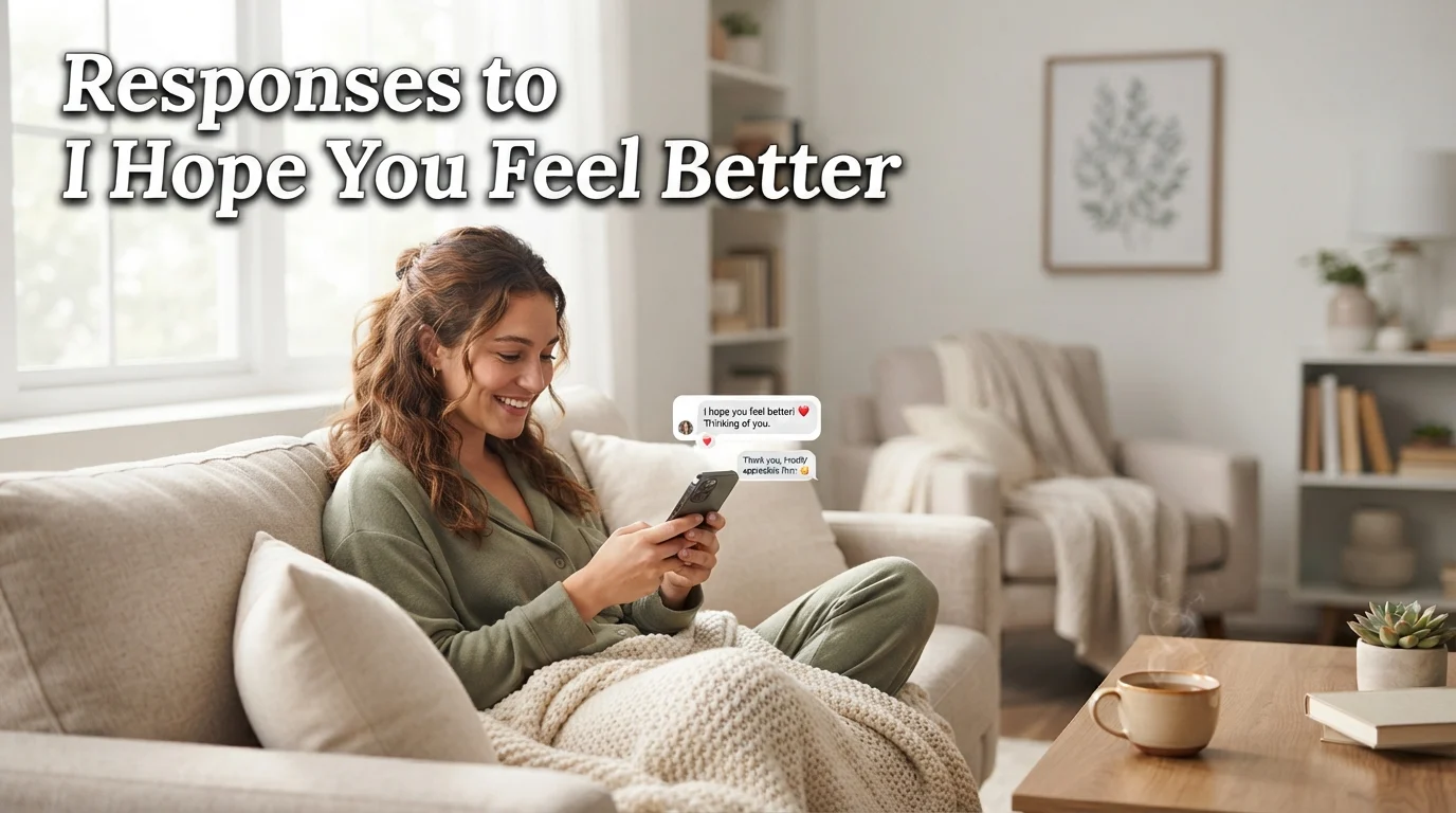 Responses to I Hope You Feel Better