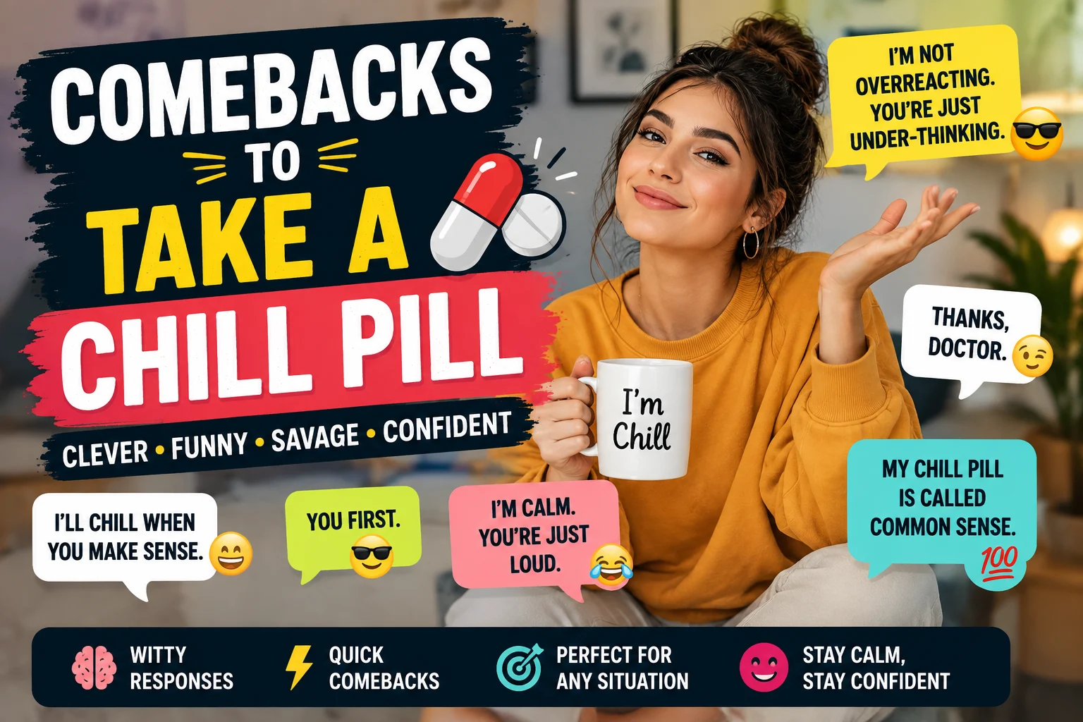 Comebacks to Take a Chill Pill