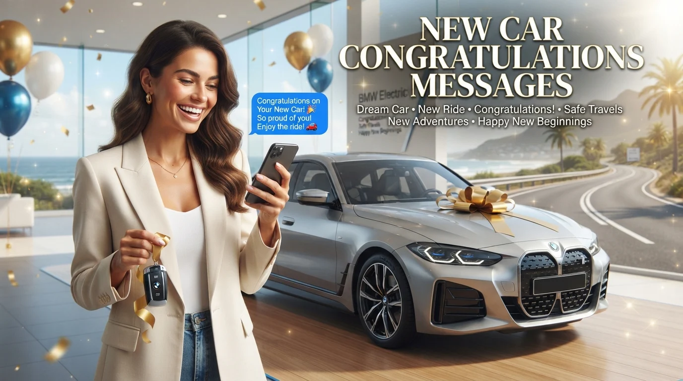 New Car Congratulations Messages