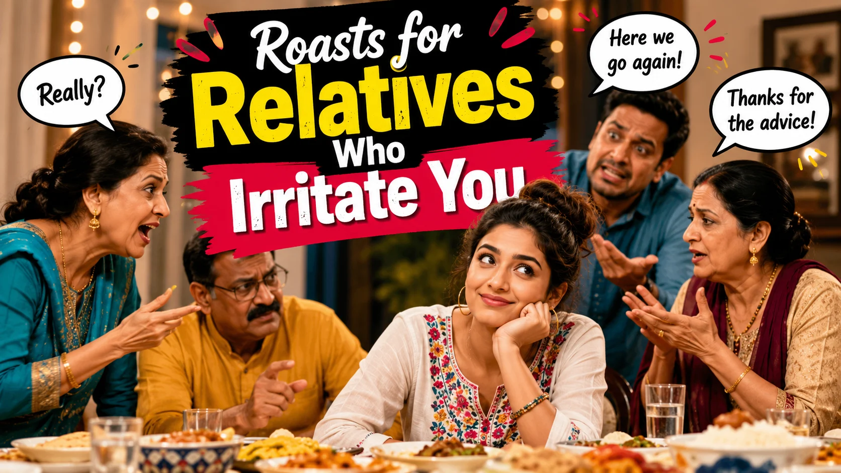 Roasts for Relatives Who Irritate You