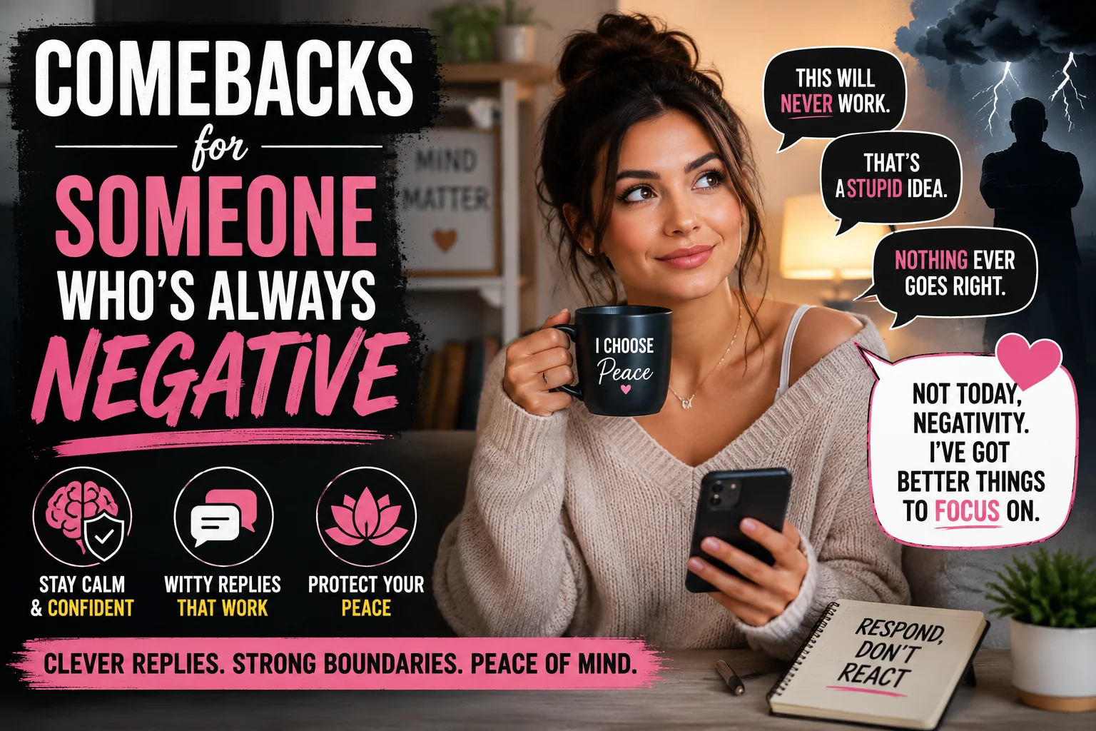 Smart Comebacks for Someone Whos Always Negative