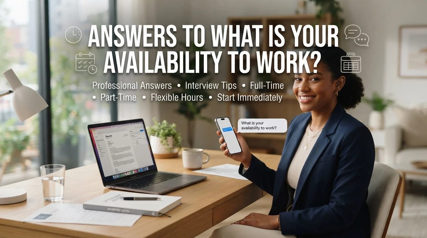 Answers to What Is Your Availability to Work