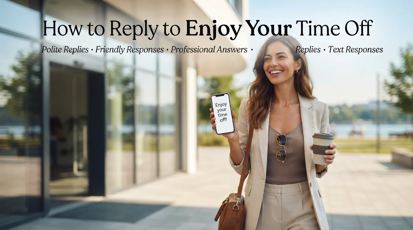 How to Reply to Enjoy Your Time Off