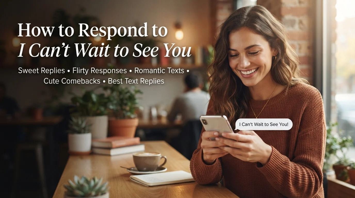 How to Respond to “I Can’t Wait to See You”