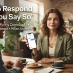 How to Respond to If You Say So