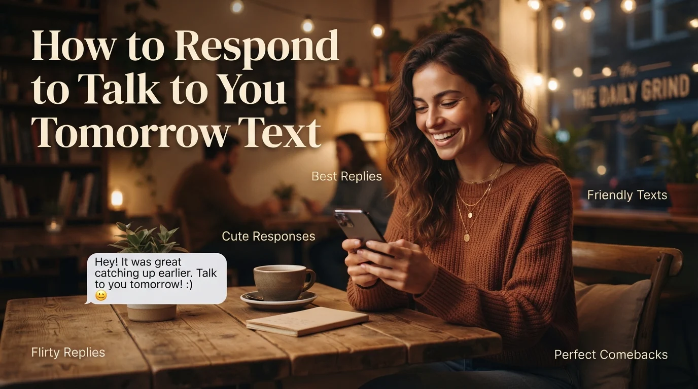 How to Respond to “Talk to You Tomorrow” Text
