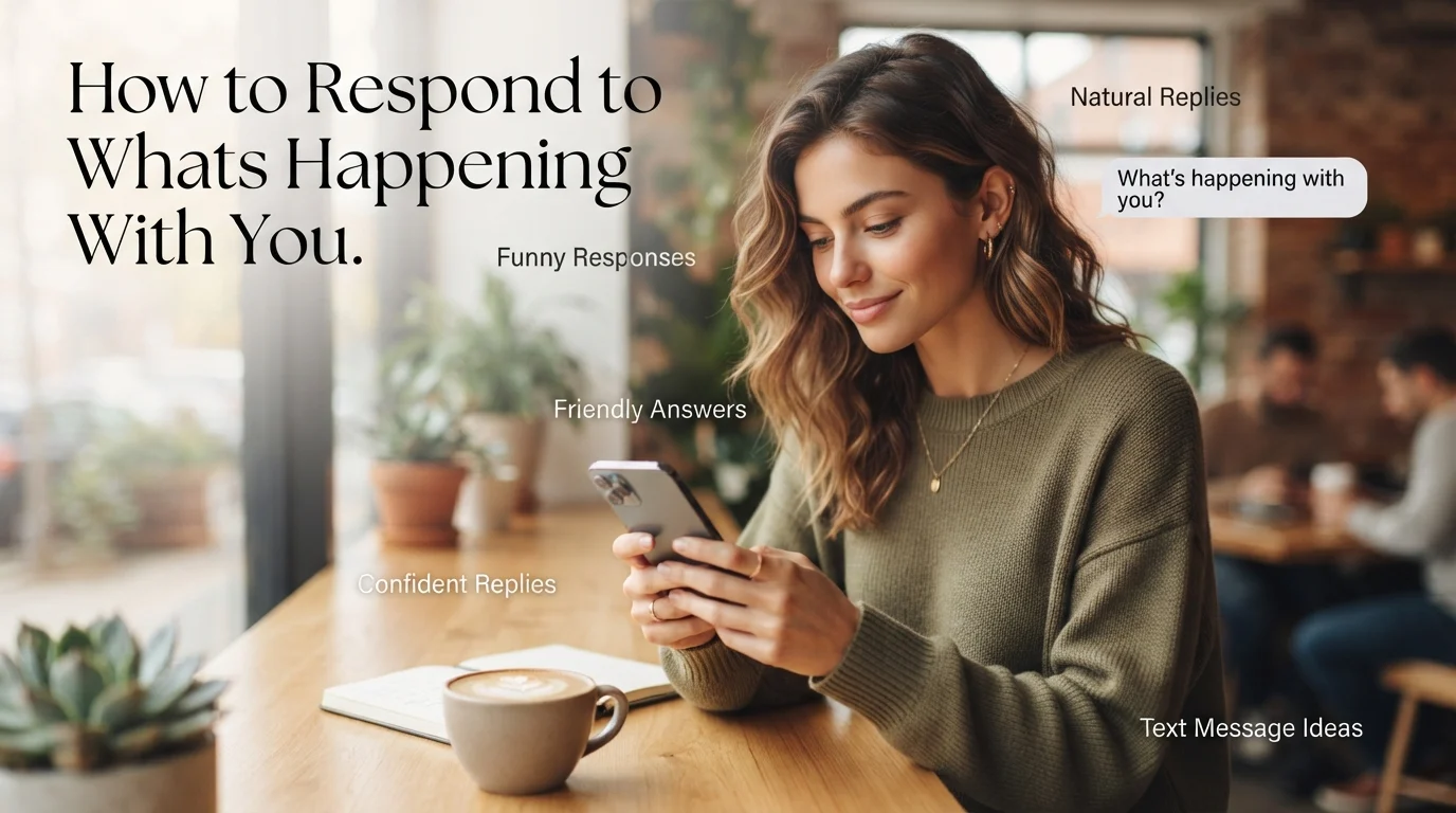 How to Respond to Whats Happening With You