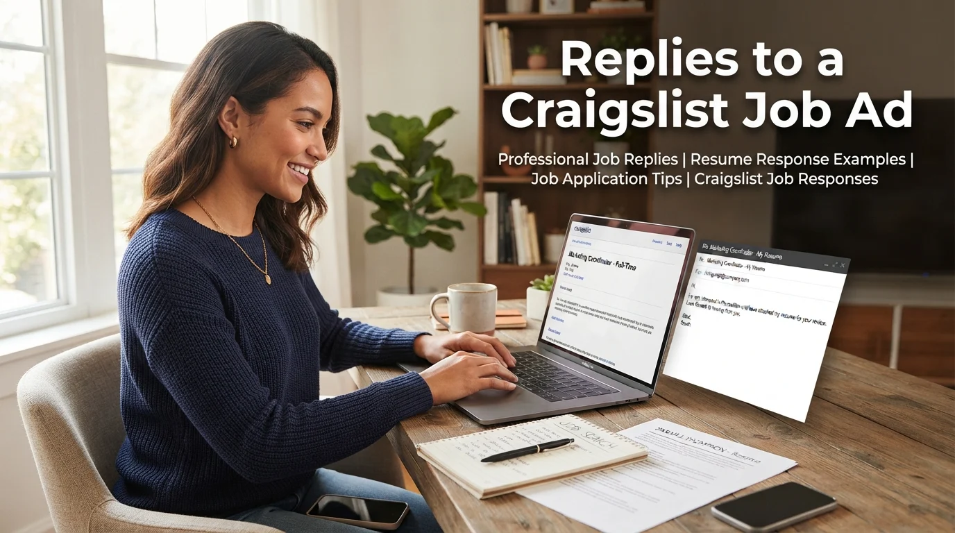 Replies to a Craigslist Job Ad