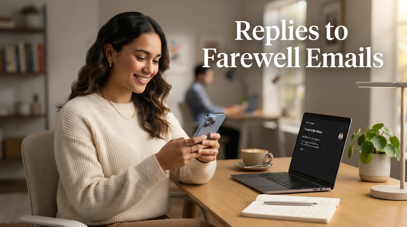 Replies to Farewell Emails