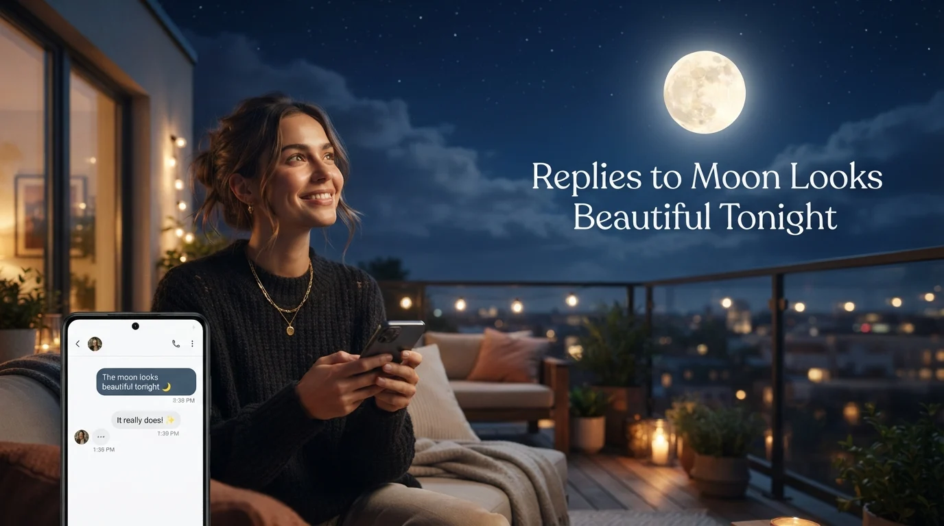 Replies to Moon Looks Beautiful Tonight