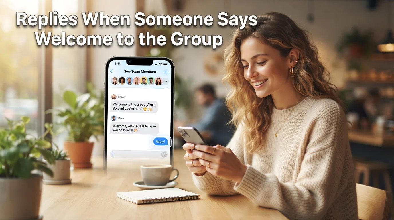 Replies When Someone Says Welcome to the Group