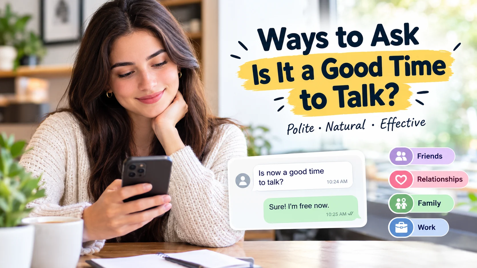 Ways to Ask “Is It a Good Time to Talk