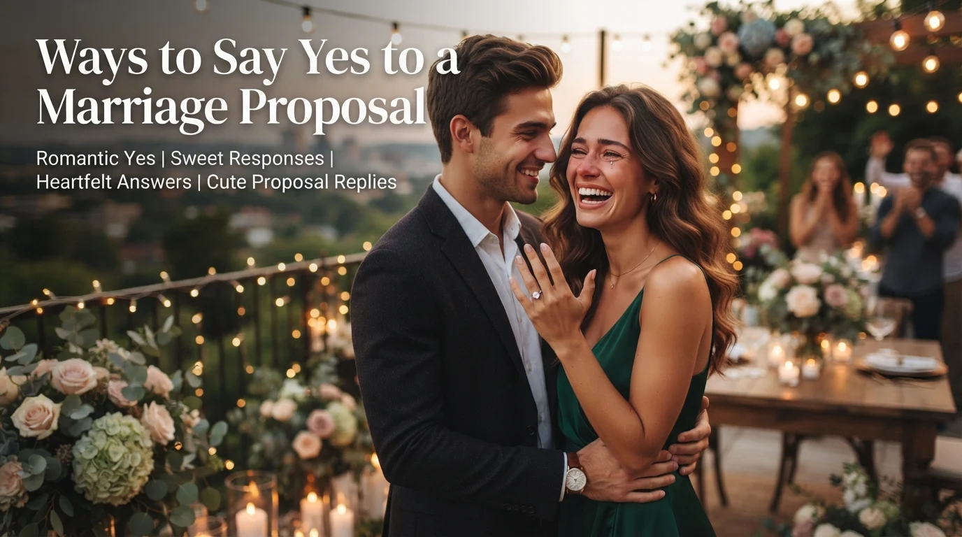 Ways to Say Yes to a Marriage Proposal