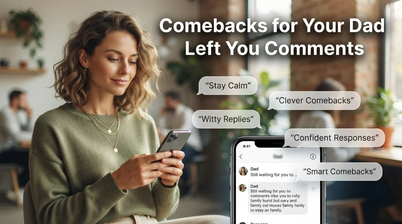 Comebacks for “Your Dad Left You” Comments