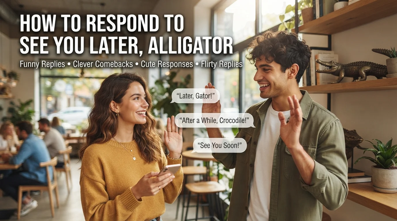 How to Respond to See You Later, Alligator