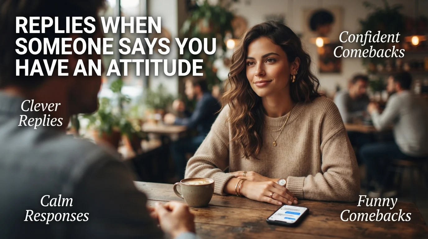Replies When Someone Says You Have an Attitude